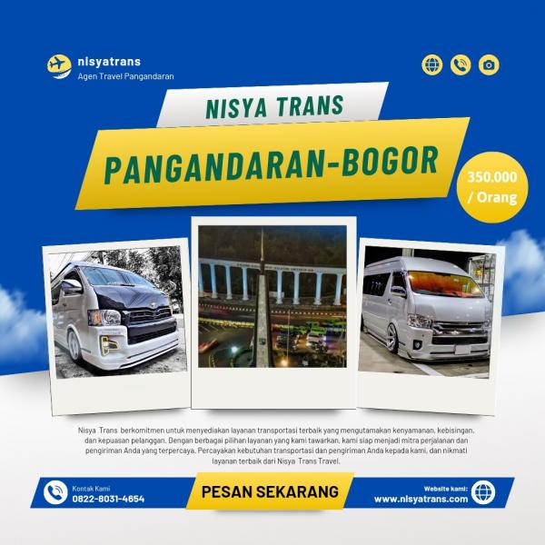 Travel Pangandaran - Bogor Termurah 